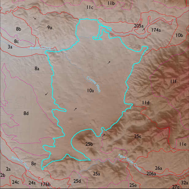 Map with the ELT 10a polygon highlighted.