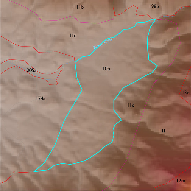 Map with the ELT 10b polygon highlighted.