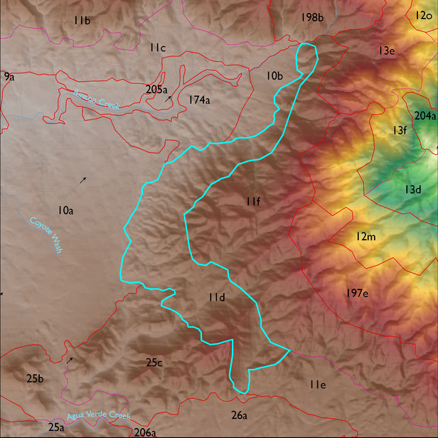 Map with the ELT 11d polygon highlighted.