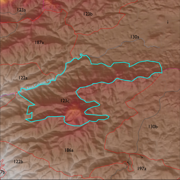 Map with the ELT 123c polygon highlighted.