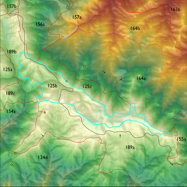 Map with the ELT 125b polygon highlighted.