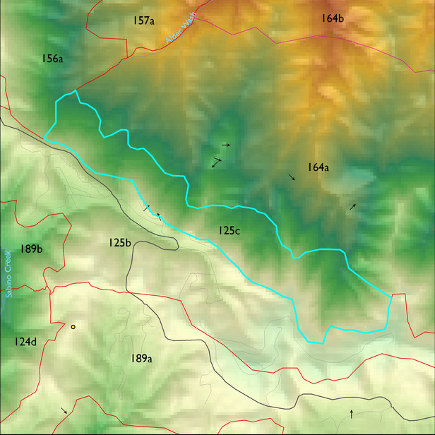 Map with the ELT 125c polygon highlighted.
