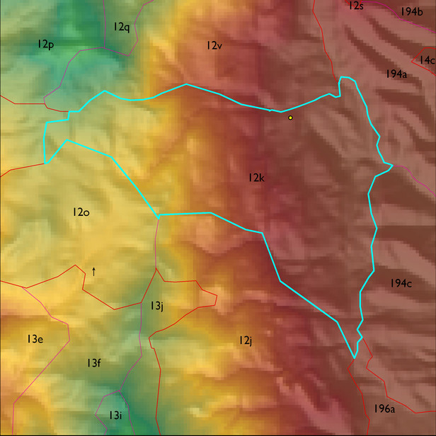 Map with the ELT 12k polygon highlighted.