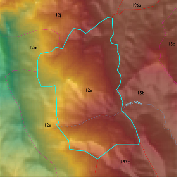 Map with the ELT 12n polygon highlighted.