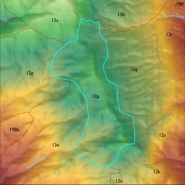 Map with the ELT 12p polygon highlighted.