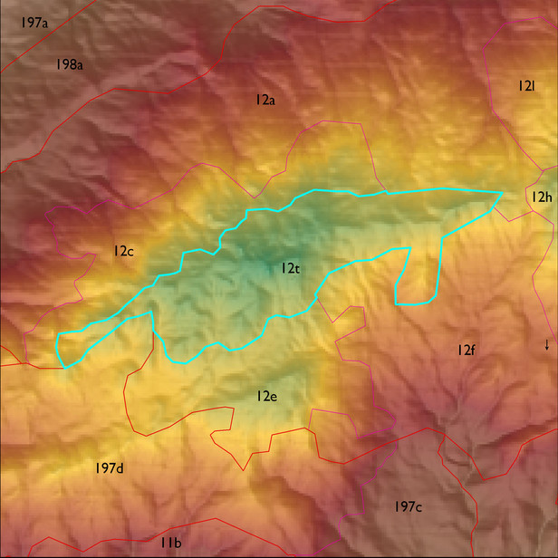 Map with the ELT 12t polygon highlighted.
