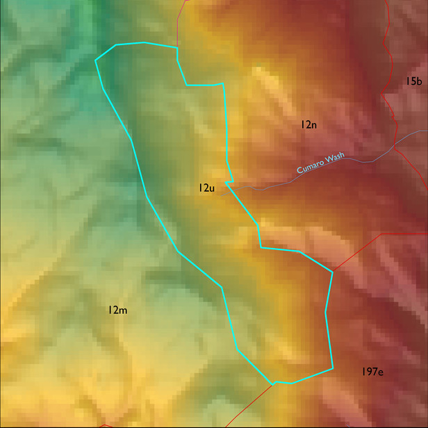 Map with the ELT 12u polygon highlighted.
