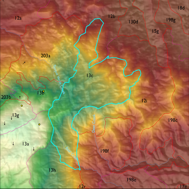 Map with the ELT 13c polygon highlighted.
