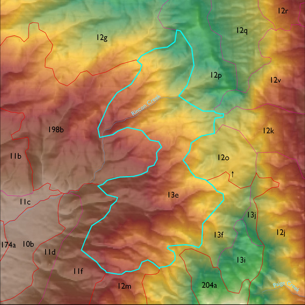 Map with the ELT 13e polygon highlighted.