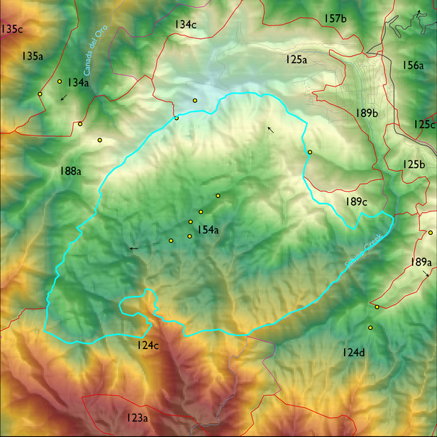 Map with the ELT 154a polygon highlighted.