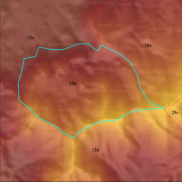 Map with the ELT 15e polygon highlighted.