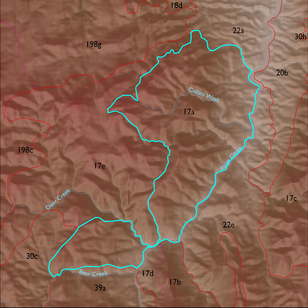 Map with the ELT 17a polygon highlighted.