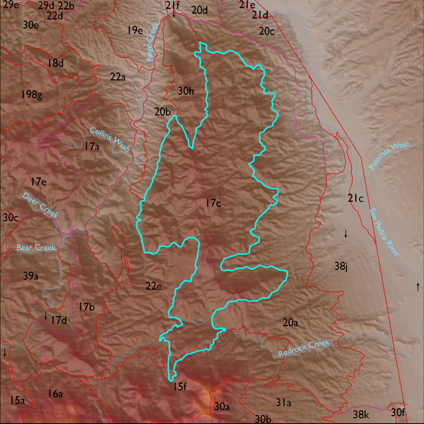 Map with the ELT 17c polygon highlighted.