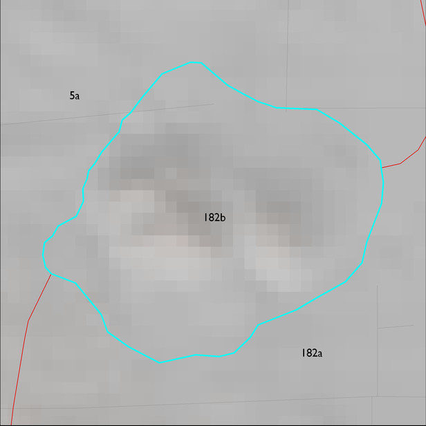 Map with the ELT 182b polygon highlighted.