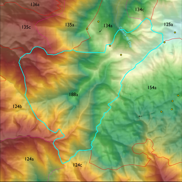 Map with the ELT 188a polygon highlighted.