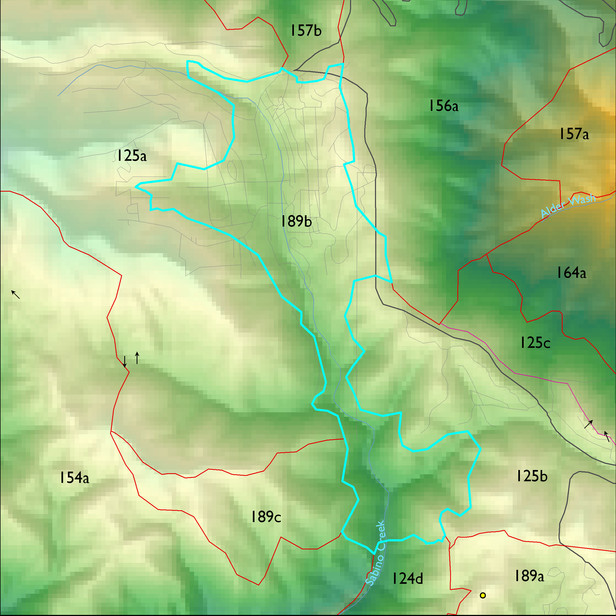 Map with the ELT 189b polygon highlighted.