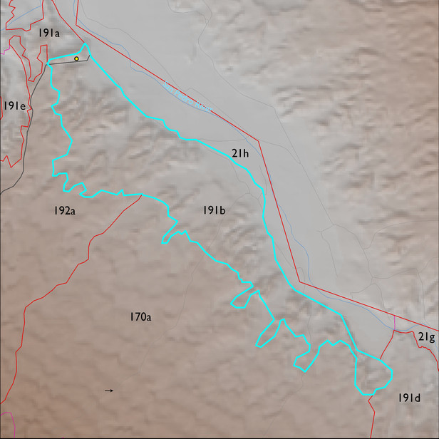 Map with the ELT 191b polygon highlighted.