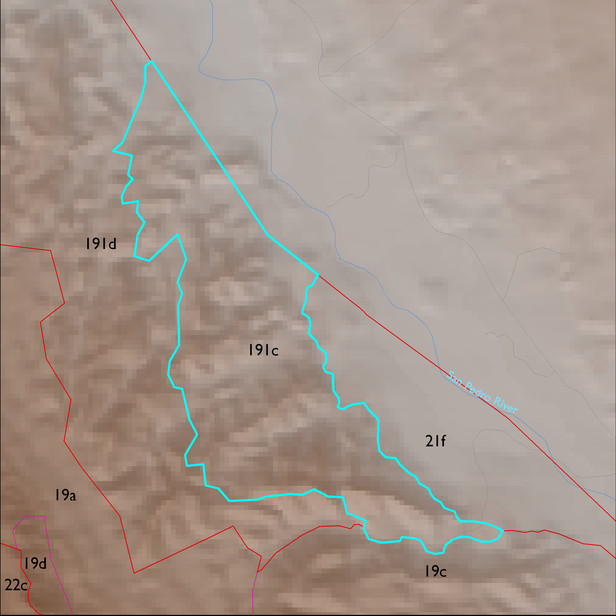 Map with the ELT 191c polygon highlighted.