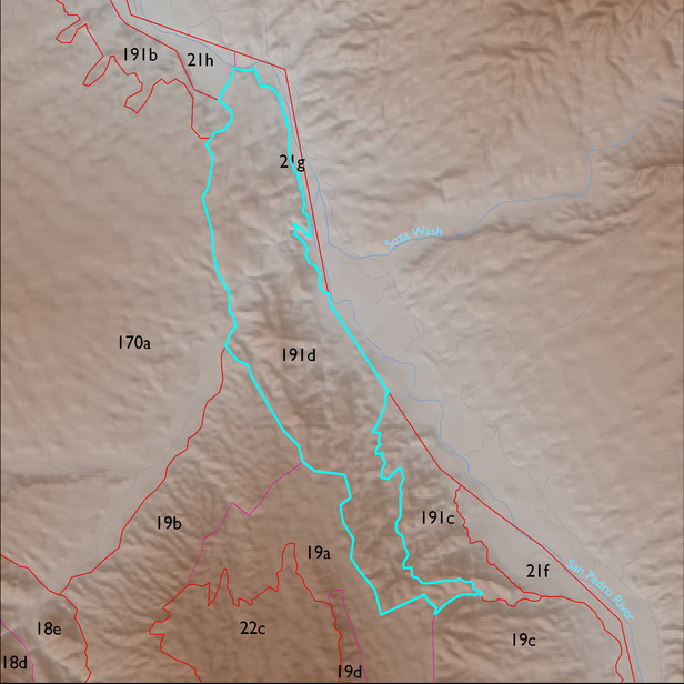 Map with the ELT 191d polygon highlighted.