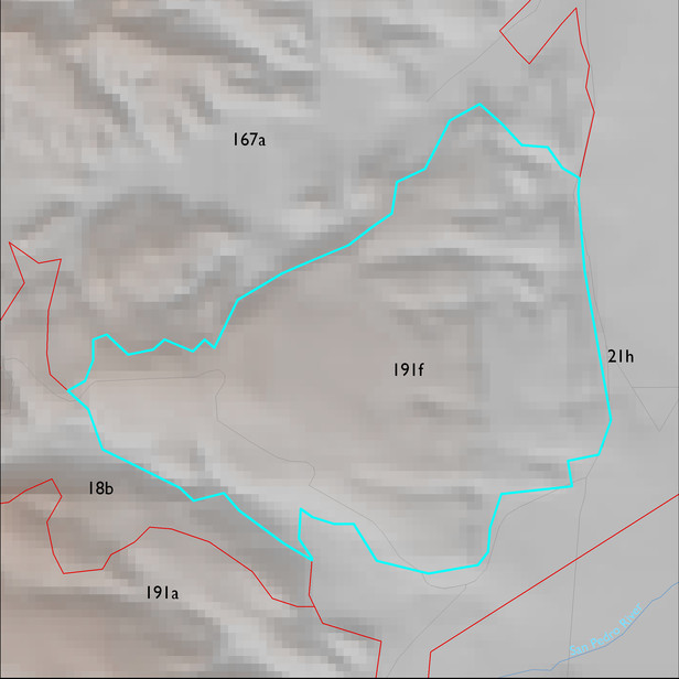Map with the ELT 191f polygon highlighted.