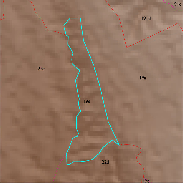 Map with the ELT 19d polygon highlighted.
