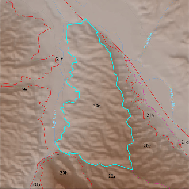Map with the ELT 20d polygon highlighted.