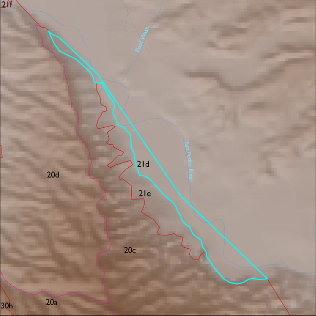 Map with the ELT 21d polygon highlighted.