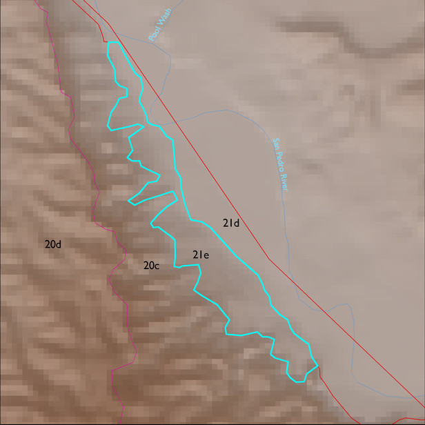 Map with the ELT 21e polygon highlighted.