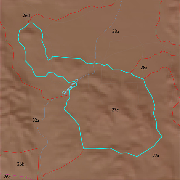 Map with the ELT 27c polygon highlighted.