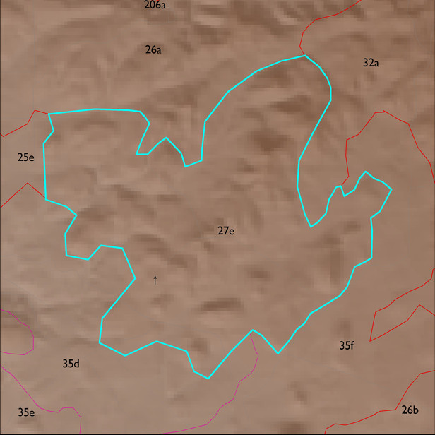 Map with the ELT 27e polygon highlighted.