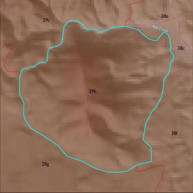 Map with the ELT 29b polygon highlighted.