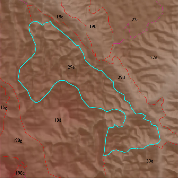 Map with the ELT 29e polygon highlighted.