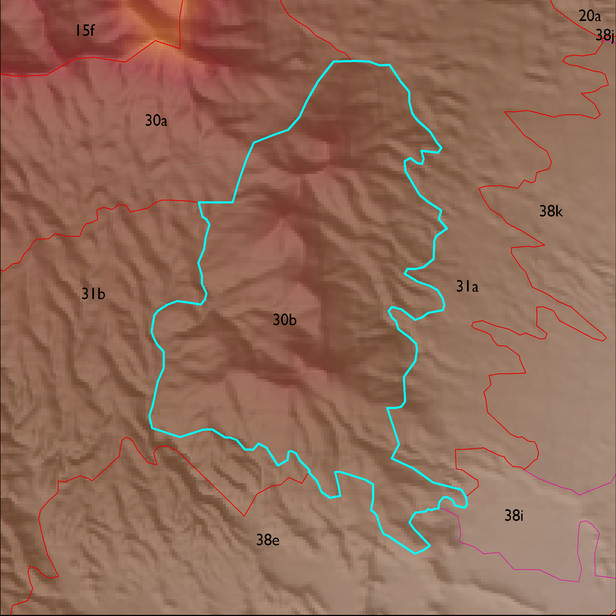 Map with the ELT 30b polygon highlighted.