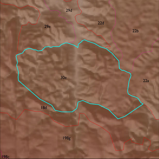 Map with the ELT 30e polygon highlighted.