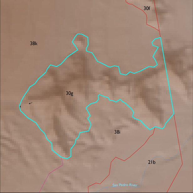 Map with the ELT 30g polygon highlighted.