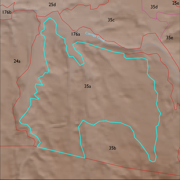 Map with the ELT 35a polygon highlighted.