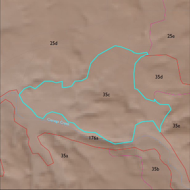 Map with the ELT 35c polygon highlighted.