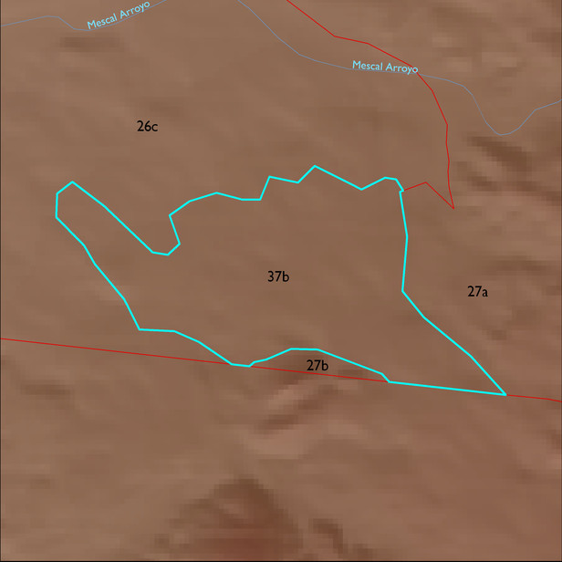 Map with the ELT 37b polygon highlighted.