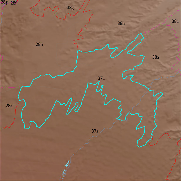 Map with the ELT 37c polygon highlighted.