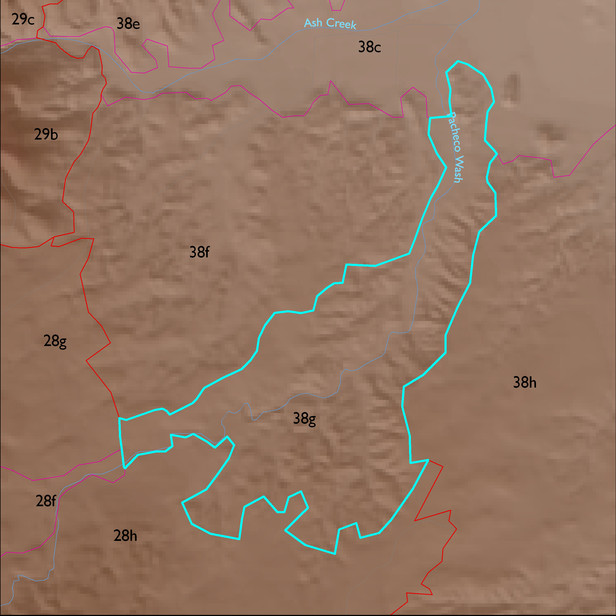 Map with the ELT 38g polygon highlighted.