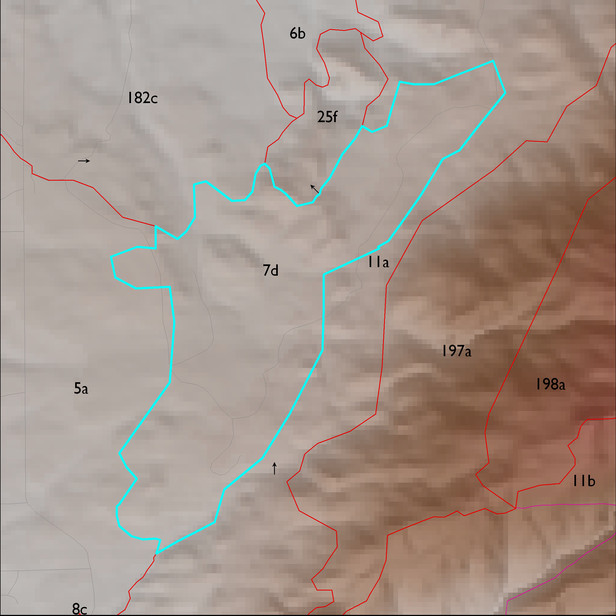 Map with the ELT 7d polygon highlighted.