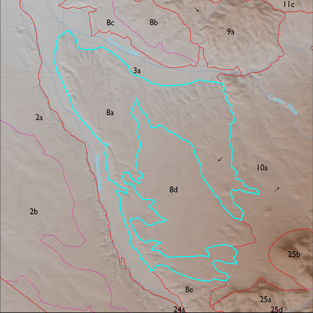Map with the ELT 8a polygon highlighted.
