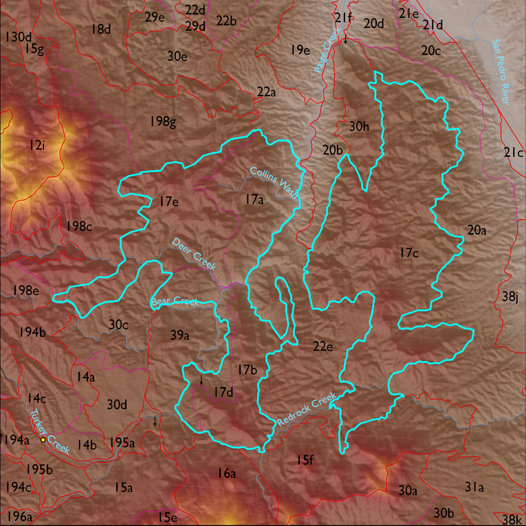 Map with the LTA 17 polygon highlighted.